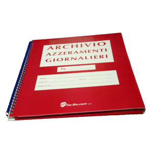 CARTELLA PER AZZERAMENTI GIORNALIERI 80MM COD. C6MAZZ80