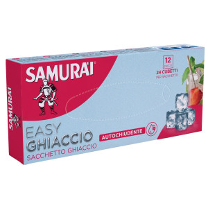 12 SACCHETTI GHIACCIO DA 24 CUBETTI SAMURAI COD. 278SM