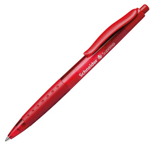 PENNA A SFERA A SCATTO SUPRIMO PUNTA MEDIA ROSSO SCHNEIDER COD. P135602
