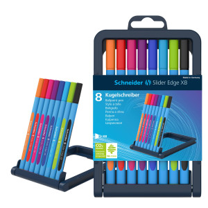 ASTUCCIO 8 PENNE A SFERA SLIDER EDGE XB 8 COLORI ASS. SCHNEIDER COD. 152279