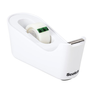 DISPENSER DA TAVOLO C18Â  BIANCO+ 1 ROTOLO DI NASTRO ADESIVO SCOTCH  MAGIC19X33 COD. 7012754546