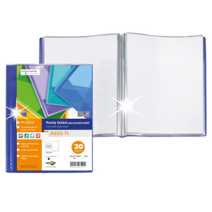 PORTALISTINI PERSONALIZZABILE ASSO TI 15X21CM 20 BUSTE BLU SEI ROTA COD. 57262007