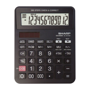 SHARP CALCOLATRICE DA TAVOLO EL-CC12D 12 CIFRE COD. EL-CC12D