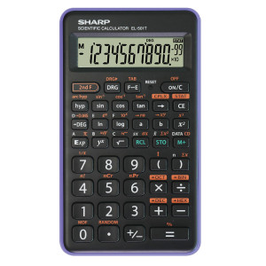 CALCOLATRICE SCIENTIFICA EL 501TB SHARP VIOLA COD. EL501TBVL VIOLA