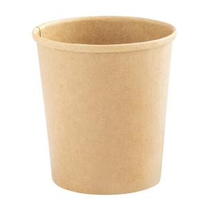 25 BOWL PER ZUPPE MONOUSO 780ML IN CARTONCINO AVANA SIGNOR BIO COD. PBC102BIO25B