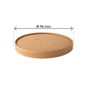 25 COPERCHI PER BOWL PORTAZUPPE MONOUSO DA 180 A 480ML AVANA SIGNOR BIO COD. PBL010BIO25C