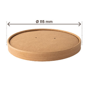 25 COPERCHI PER BOWL PORTAZUPPE MONOUSO DA 780ML AVANA SIGNOR BIO COD. PBL011BIO25B