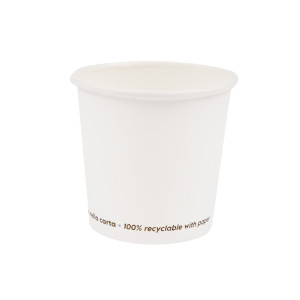 50 BICCHIERI IN CARTA 75ML BIANCO SIGNOR BIO COD. PGC006BIO50C