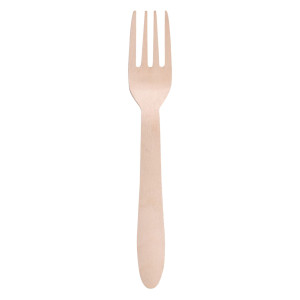 100 FORCHETTE MONOUSO IN LEGNO 16,5CM SIGNOR BIO COD. WCF100BIO100B