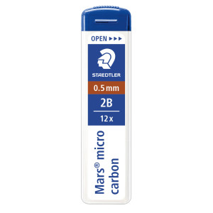 12 ASTUCCI DA 12 MINE 0.5MM MARS MICRO 250 05-2B STAEDTLER COD. 250 05-2B