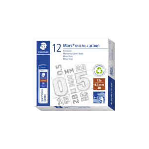 12 ASTUCCI DA 12 MINE 0.5MM MARS MICRO 250 05-2B STAEDTLER COD. 250 05-2B