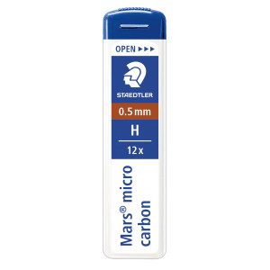12 ASTUCCI DA 12 MINE 0.5MM MARS MICRO 250 05-H STAEDTLER COD. 250 05-H