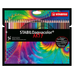ASTUCCIO 36 PASTELLI ARTY AQUACOLOR STABILO COD. 1636/1-20