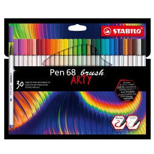 ASTUCCIO 30 PENNARELLI PEN 68 BRUSH ARTY LINE STABILO COD. 568/30-21-20