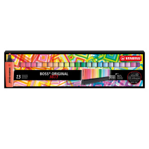 DESKSET 23 EVIDENZIATORI BOSS ORIGINAL COLORI ASSORTITI STABILO COD. 7023-01-5-20