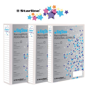 RACCOGLITORE KINGSHOW 50 A4 4D BIANCO 22X30CM PERSONALIZZABILE STARLINE COD. 1410213 BLANC