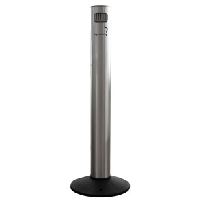 POSACENERE DA ESTERNO IN ALLUMINIO VERNICIATO INOX SATINATO STILCASA COD. 701/AS