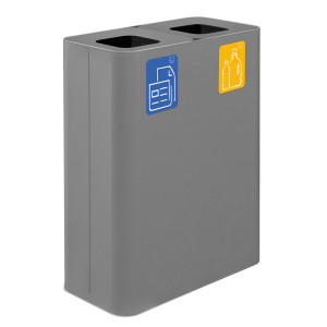 GETTACARTE DA INTERNO PURE IN ACCIAIO GRIGIO STILCASA COD. PU120F-G
