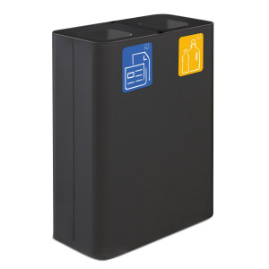 GETTACARTE DA INTERNO PURE IN ACCIAIO NERO STILCASA COD. PU120F-N