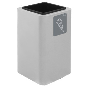 PORTAOMBRELLI CUBO 38X38X65CM IN ACCIAIO BIANCO STILCASA COD. PU90F-B06