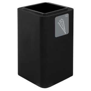 PORTAOMBRELLI CUBO 38X38X65CM IN ACCIAIO NERO STILCASA COD. PU90F-N06