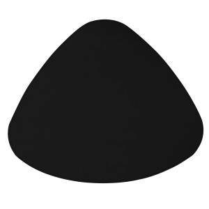 SOTTOPIATTO SAGOMATO TALK 43XH35CM NERO STILCASA COD. STP-LG-30
