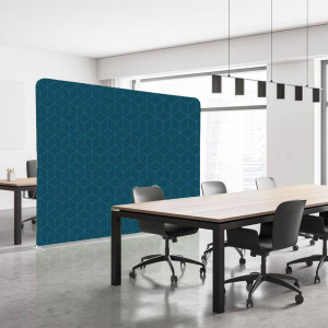 DIVISORIO IN TESSUTO WALL DECOR BLU/ROMBI AZZURRI 200XH150CM COD. 1110132