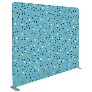 DIVISORIO IN TESSUTO WALL DECOR AZZURRO/BOLLE 200XH150CM COD. 1110133