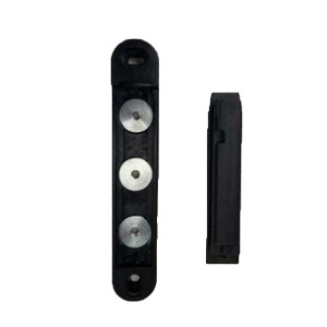 TERMINALE C/MAGNETI TESTINA RONDO TENSA NASTRO ESTENSIBILE CON FISSAGGIO MURO COD. 1214004 + 1214017