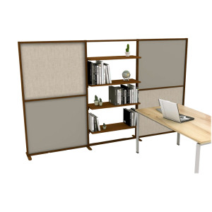 PARETE DIVISIORIA/LIBRERIA TETRIX PREMONTATA - PROFILO CORTEN COD. 3005148M