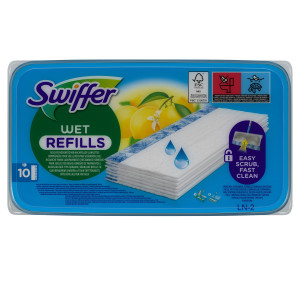 SWIFFER WET SCATOLA 10 PANNI LAVAPAVIMENTI COD. PG260