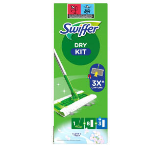 SWIFFER DRY - STARTER KIT COMPLETO CON 8 PANNI E 3 PANNI WET COD. PG264