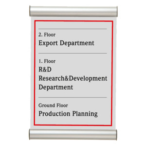 PORTA TARGA A4 - 21X30CM APPENDIBILE DOOR SIGN COD. PTA01/MT