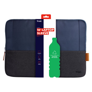 LISBOA 16'' LAPTOP SLEEVE - BLUE- TRUST COD. 24982