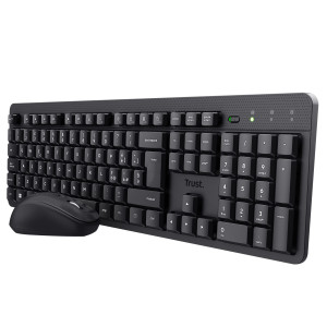 SET TASTIERA +MOUSE WIRELESS ULTRASILENZIOSO TKM-360-TRUST COD. 25355