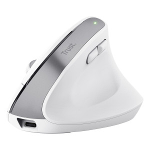 MOUSE ERGONOMICO BAYO+ WIRELESS BIANCO -TRUST COD. 25399