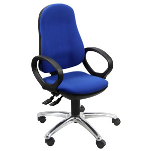 SEDIA OPERATIVA ARIEL BLU C/BRACC. REGOLABILI COD. AISYC/BRF/EB