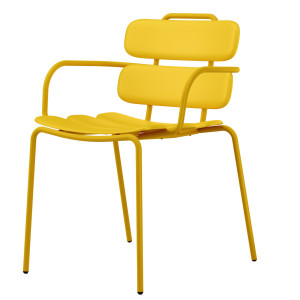SEDUTA COLLETTIVITA' LEMON CON BRACCIOLI GIALLO UNISIT COD. LEB/GIALLO