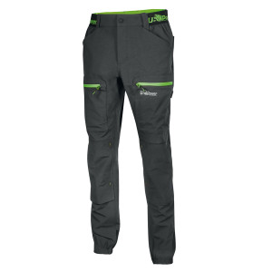 PANTALONI DA LAVORO HARMONY TAGLIA XXL GRIGIO/VERDE U-POWER COD. FU281RL-XXL