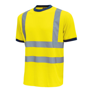 PACK 3 T-SHIRT ALTA VISIBILITA' TG L GIALLO FLUO MIST U-POWER COD. HL165YF-L
