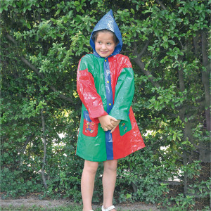 IMPERMEABILE BAMBINO IN PVC MULTICOLOR TAGLIA 6-8 ANNI COD. 5063