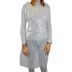 CONF 100 GREMBIULI APRON 30 IN LDPE TAGLIA UNICA AZZURRO WORKER COD. GA430.15.02