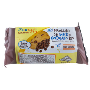 FROLLINI CON GOCCE DI CIOCCOLATO MONODOSE 70GR ZERGLUTINE COD. 38887