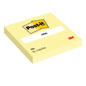 POST-IT 654 76x76 GIALLO 100FG CF.12 COD. 7100103157