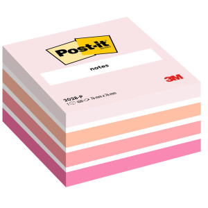 BLOCCO CUBO 450FOGLIETTI POST-IT 76X76MM 2028-P PASTELLO ROSA COD. 7100172384