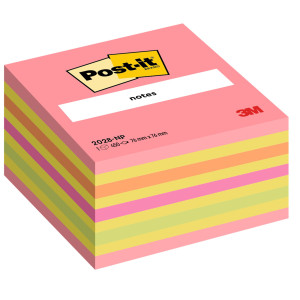 BLOCCO CUBO 450FOGLIETTI POST-IT 76X76MM 2028-NP NEON ROSA COD. 7100200378