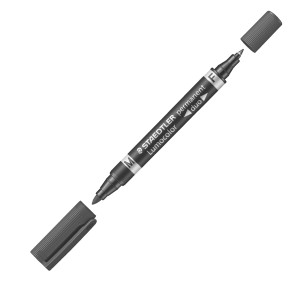 PENNARELLO LUMOCOLOR DUO PERMANENT 348 F/M NERO COD. 348-9