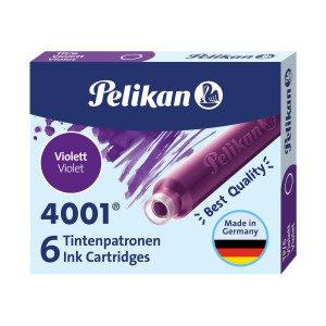 PELIKAN CARTUCCE TP/6 VIOLA 6PZ 4001 COD. 301697