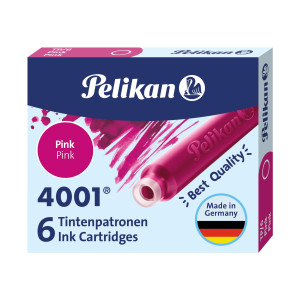 PELIKAN CARTUCCE TP/6 ROSA 6PZ PELIKAN 4001 COD. 321075