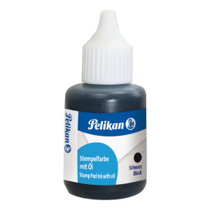 INCHIOSTRO NERO TIMBRI METALLO C/OLIO 30ML PELIKAN COD. 351353